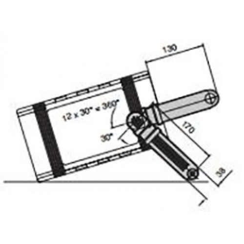 3796000, RITTAL Опорная ручка-скоба 1/2 19 дюймов 269mm 1шт