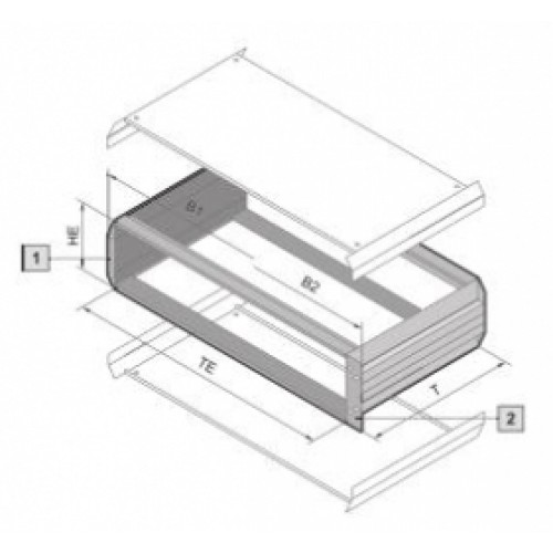 3982300, RITTAL Vario Module 2ЕВ/63ЕШ/310.4мм, 1 шт.
