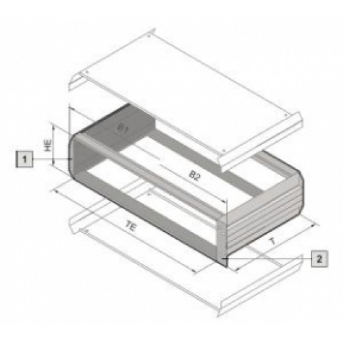 3983020, RITTAL Vario Module ЭМС 2ЕВ/42ЕШ/310.4мм, 1 шт.