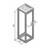 7000410, RITTAL TE 7000 шкаф с обзорн. дв. 600x600x800mm
